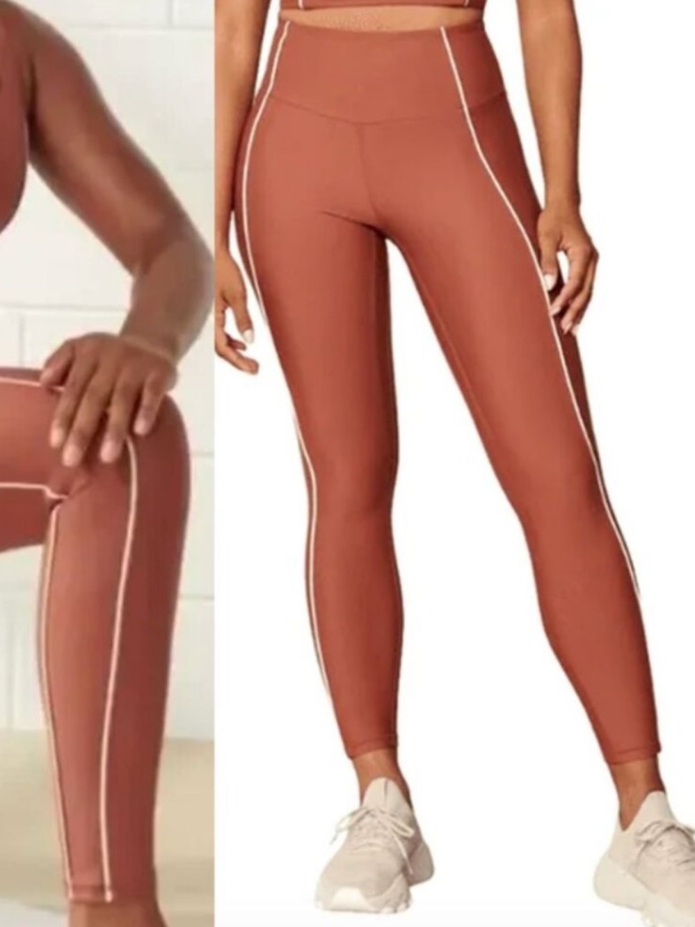 Abercrombie and Fitch YPB High Rise Leggings in Terracotta